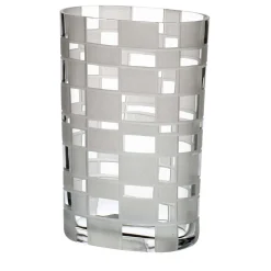 Vaso a base ovale Milleriquadri Small Check di Carlo Moretti
