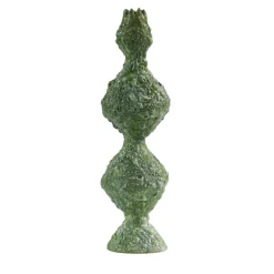 Vaso a bocciolo verde strutturato Reginetta