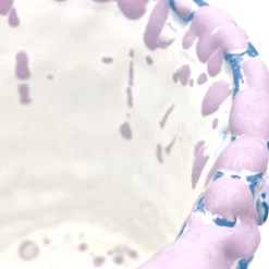 Vaso a bolle e blu opaco Onda Lilac
