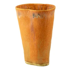 Vaso a calice arancione
