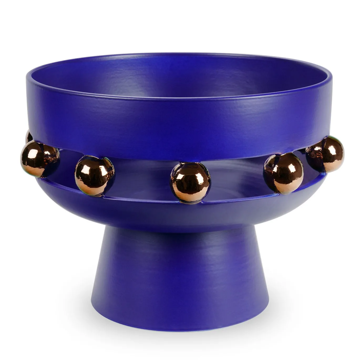 Vaso a ciotola Kósmos in Blu Ultramarine