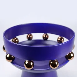 Vaso a ciotola Kósmos in Blu Ultramarine