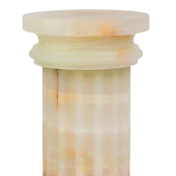 Vaso a colonna in onice satinato POR TAN TE