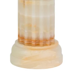 Vaso a colonna in onice satinato POR TAN TE