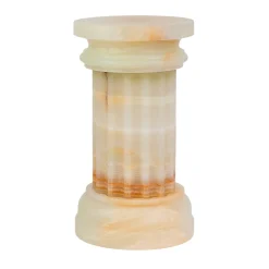 Vaso a colonna in onice satinato POR TAN TE