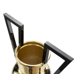 Vaso ad anfora dorata e nera Rhodos