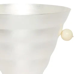 Vaso affusolato Michelin in ottone placcato argento