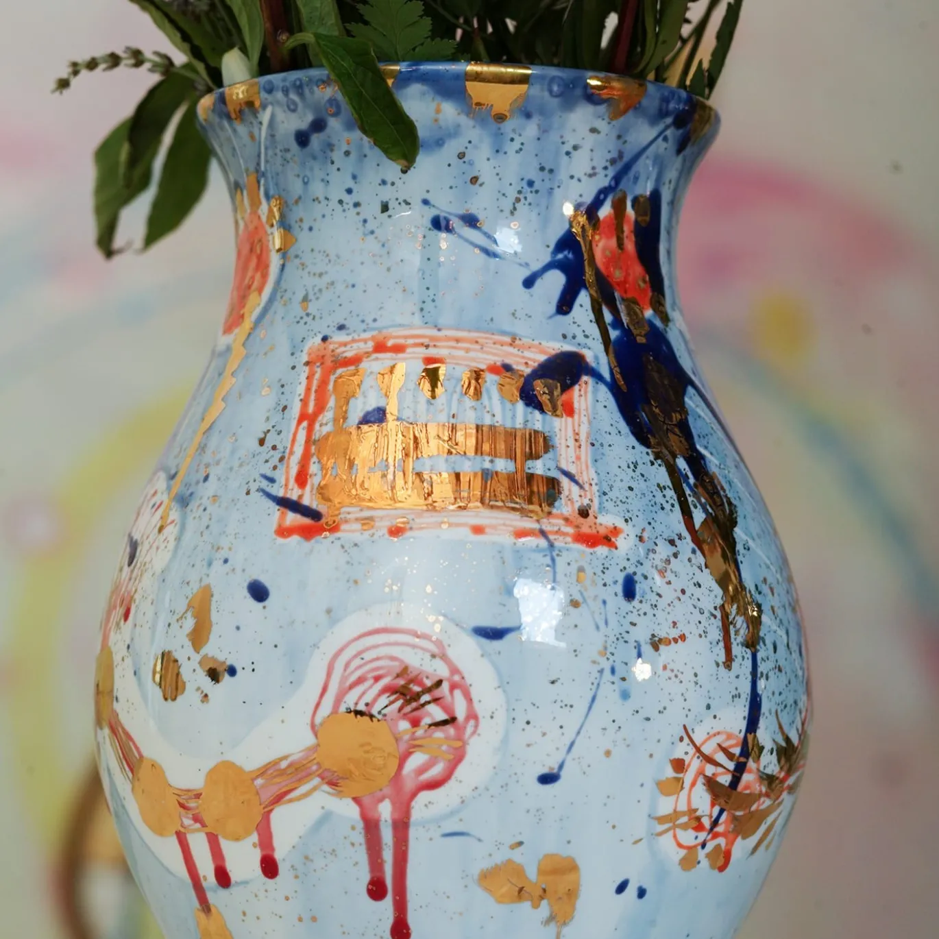 Vaso Afrodite blu