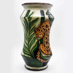 Vaso Albarello Jungle in Ceramica
