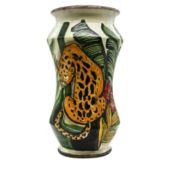 Vaso Albarello Jungle in Ceramica