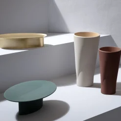 Vaso alto beige Chamelea