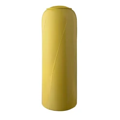 Vaso alto giallo A con coperchio di Benjamin Hubert