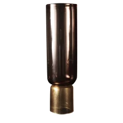 Vaso alto Giano in ametista e oro