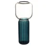Vaso alto in vetro blu Lollo