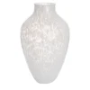 Vaso Alto in Vetro di Murano Bianco Opaline Olla