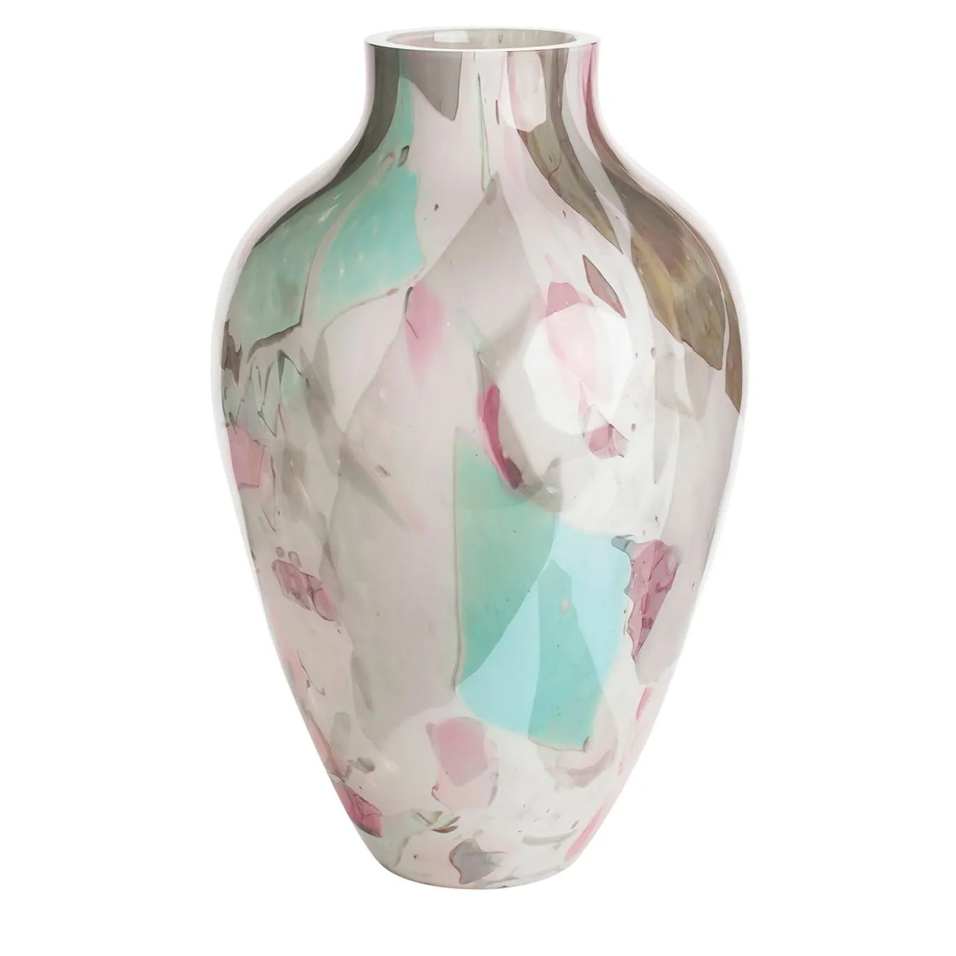 Vaso Alto in Vetro di Murano Inverno Olla