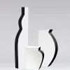 Vaso alto Pacay in bianco e nero