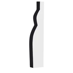 Vaso alto Pacay in bianco e nero