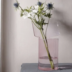 Vaso alto rosa Riflessi