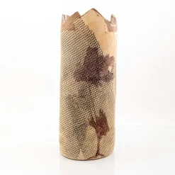 Vaso Alto Tower in Gres Beige e Grigio