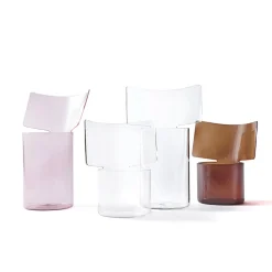 Vaso alto trasparente Riflessi
