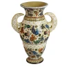 Vaso amphora in ceramica policroma