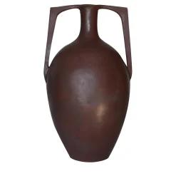 Vaso Anfora 3 in Ceramica Marrone