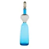 Vaso antropomorfo in vetro blu Vecchia Dama di Gio Ponti