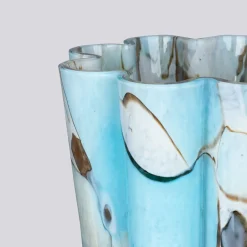 Vaso Aquamarine Bucket in Vetro di Murano