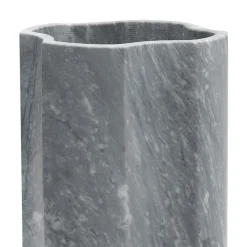 Vaso Arch S in marmo Bardiglio Nuvolato grigio