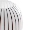 Vaso a righe bianco e nero