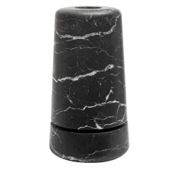 Vaso Atlantico H in marmo nero di Andrea Ghisoni
