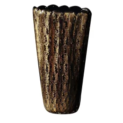 Vaso Aureum Aurati nero e oro