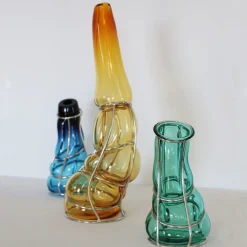 Vaso Babà Ambra in vetro di Murano