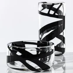 Vaso basso in vetro Cilindro