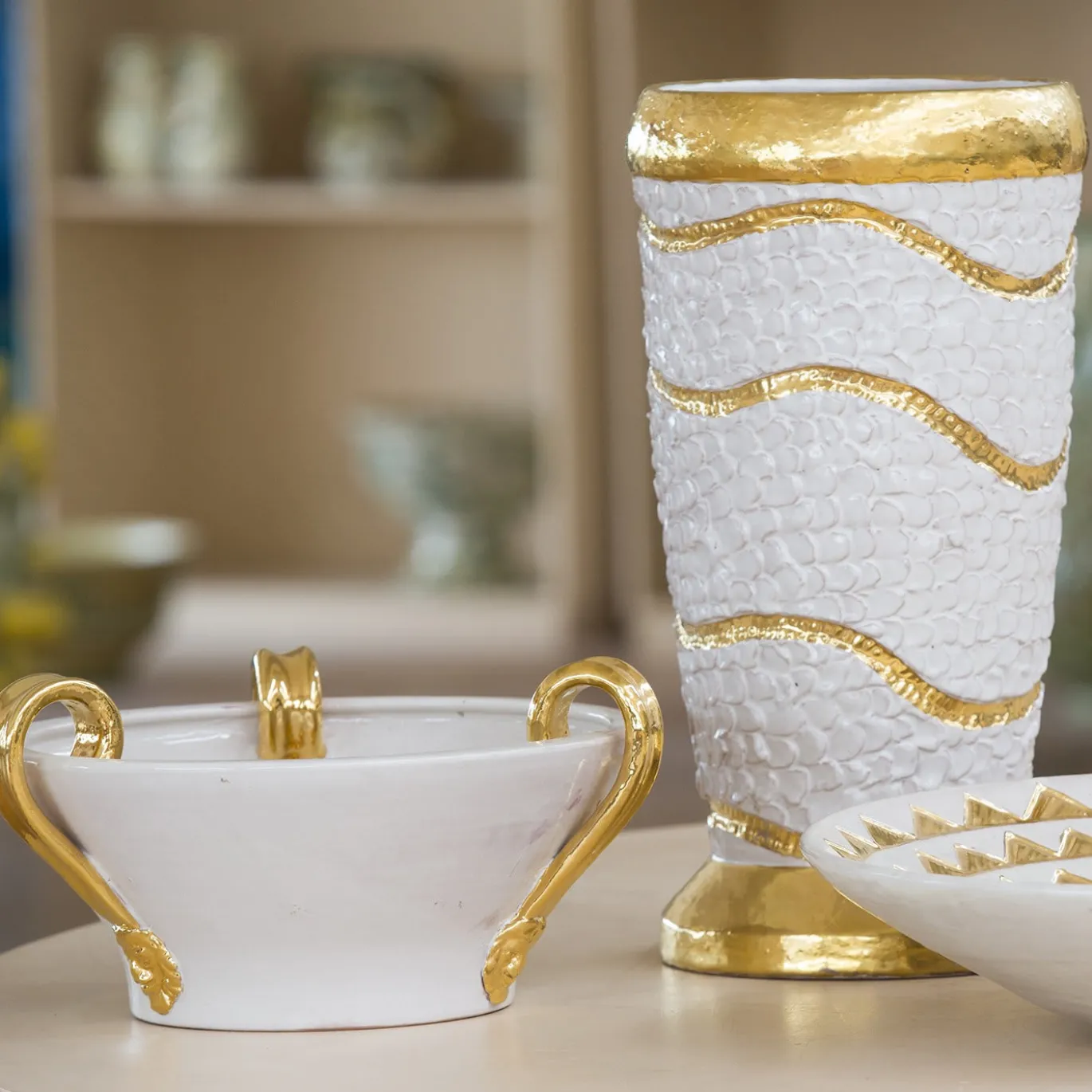 Vaso Bianca D'Oro
