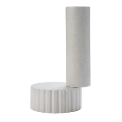 Vaso bianco a 2 elementi di Quincoces-Dragò