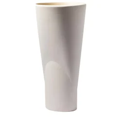 Vaso bianco alto Chamelea