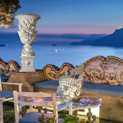 Vaso bianco con piede Cellini di Antonio Fullin