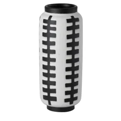 Vaso bianco opaco strutturato