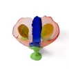 Vaso Big Collina grande in resina multicolore con piedini verde mela di Gaetano Pesce