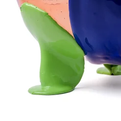 Vaso Big Collina grande in resina multicolore con piedini verde mela di Gaetano Pesce