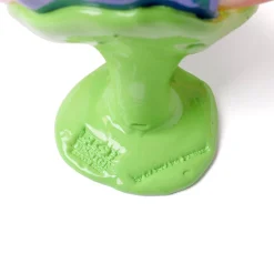 Vaso Big Collina grande in resina multicolore con piedini verde mela di Gaetano Pesce