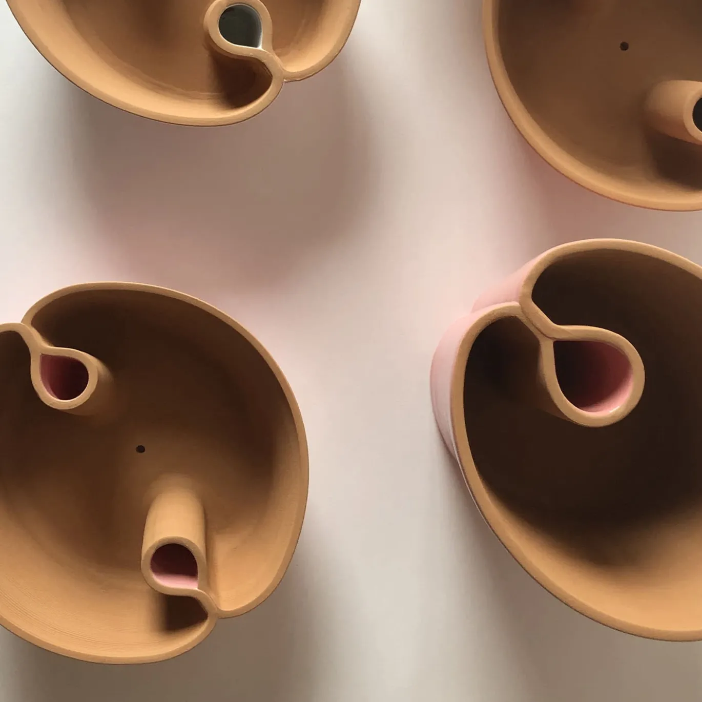 Vaso Bitubo in terracotta