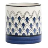 Vaso blu cilindrico Gemini