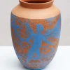 Vaso blu Il Pescatore di Granchi di Clara Holt e Chiara Zoppei