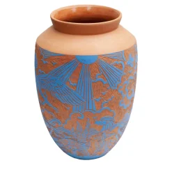 Vaso blu Il Pescatore di Granchi di Clara Holt e Chiara Zoppei