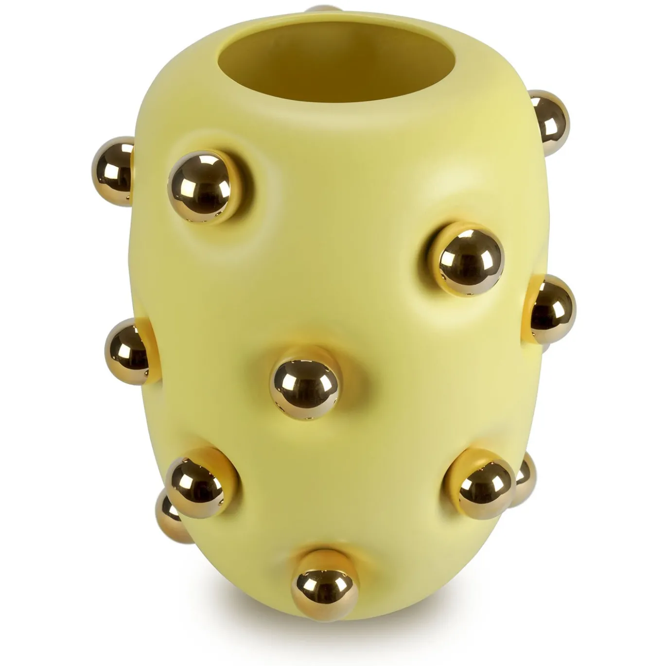 Vaso BonBon Lemon in ceramica gialla