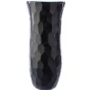 Vaso Bottiglia con Coperchio Stmat in Vetro Nero e Rosso Rubino