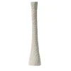 Vaso-Candeliere Epsilon in ceramica grigio perla opaco